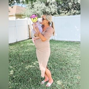 Maternity midi dress